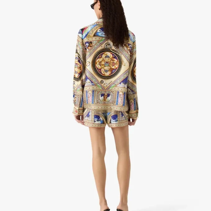 Camisas de seda de manga larga con cuello cubano «Take Me to Church»