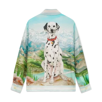 Camisas de seda de manga larga Dalmatian a La Montagne