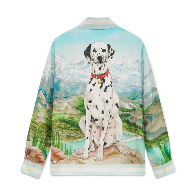 Camisas de seda de manga larga Dalmatian a La Montagne