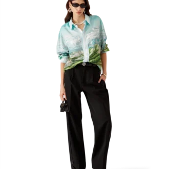 Camisas de seda de manga larga Dalmatian a La Montagne