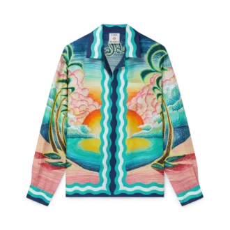 Camisas de seda de manga larga Danse De La Mer