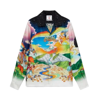 Camisas de seda de manga larga La Musique