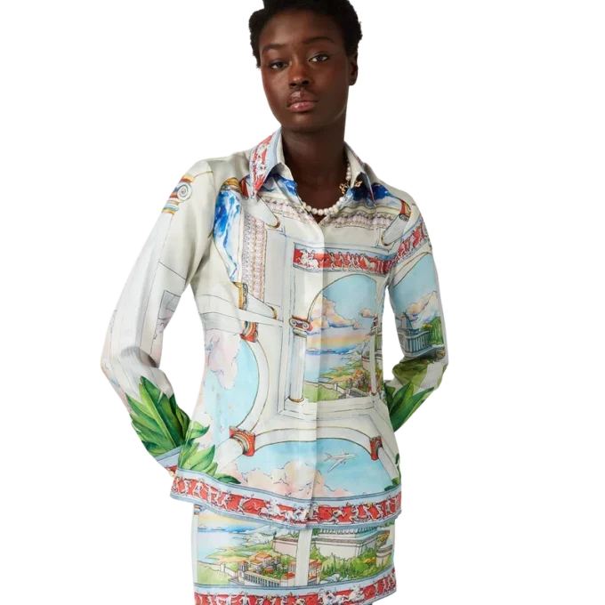 Camisas de seda de manga larga Le Passage Camisas de seda de manga larga Le Passage