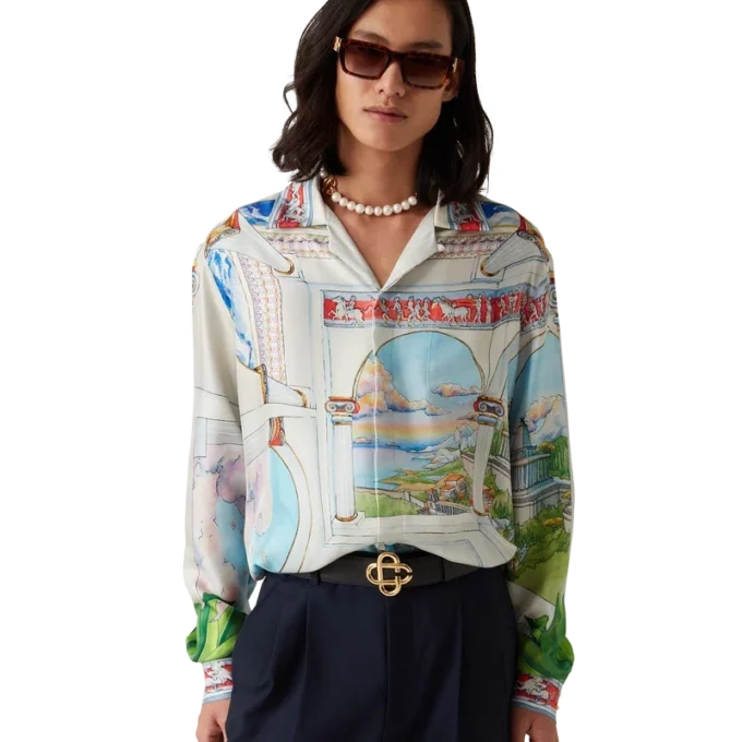 Camisas de seda de manga larga Le Passage