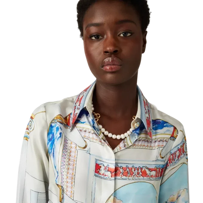 Camisas de seda de manga larga Le Passage Camisas de seda de manga larga Le Passage