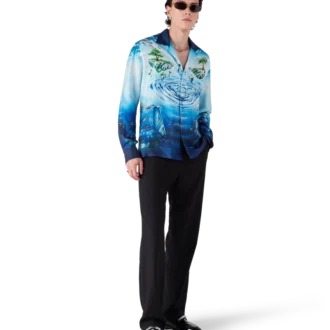 Camisas de seda de manga larga Lost Atlantis