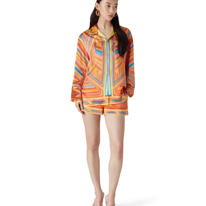 Camisas de seda de manga larga Low Rider