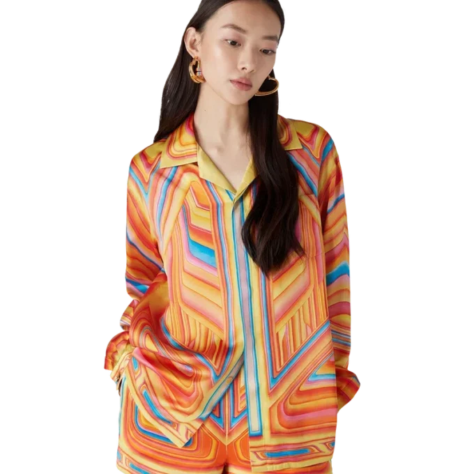 Camisas de seda de manga larga Low Rider