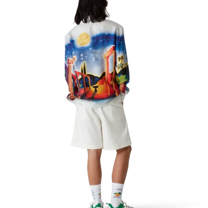 Camisas de seda «Midnight Acropolis»