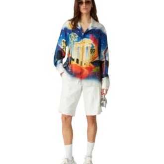 Camisas de seda «Midnight Acropolis»