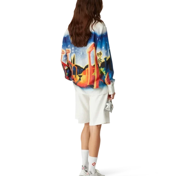 Camisas de seda «Midnight Acropolis»