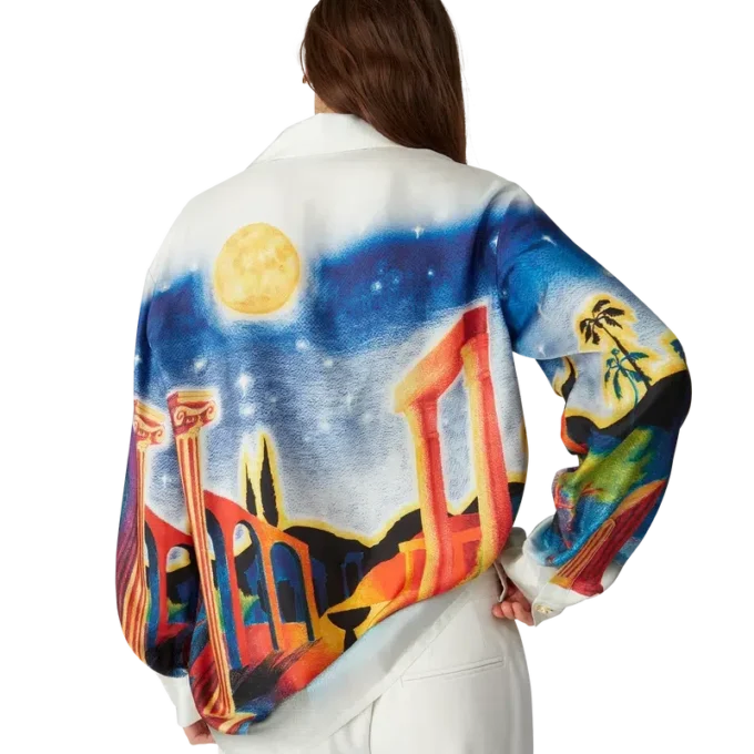 Camisas de seda «Midnight Acropolis»