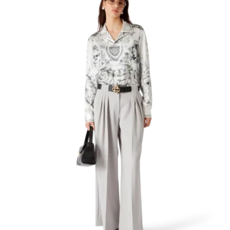 Camisas de seda de manga larga Tattoo