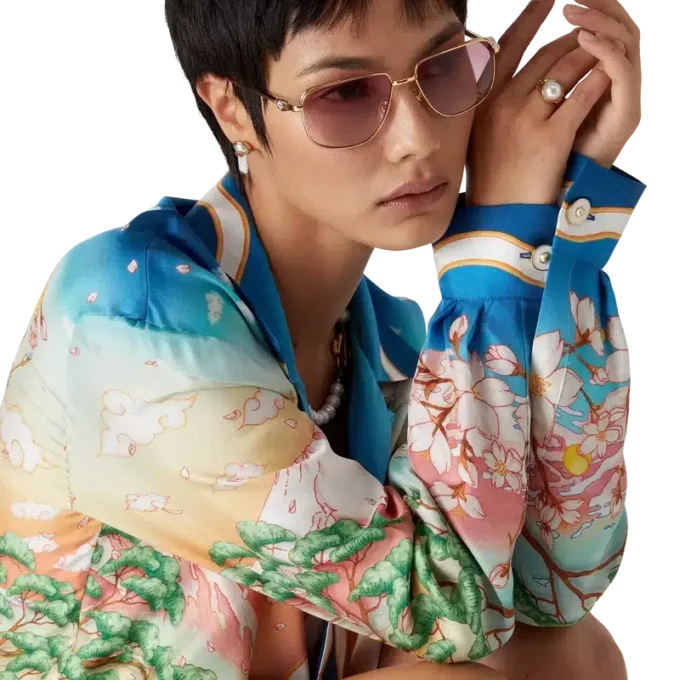 Camisas de seda de manga larga Tennis Club Camisas de seda de manga larga Tennis Club