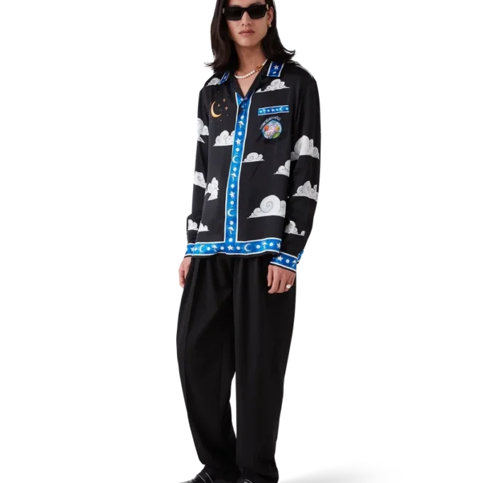 Camisas de seda de manga larga «The Four Elements»