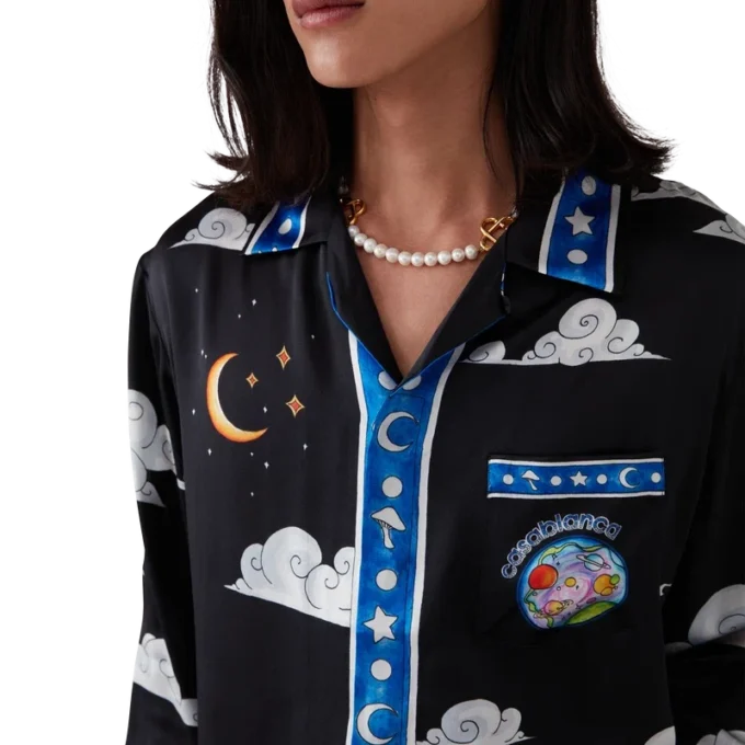 Camisas de seda de manga larga «The Four Elements»