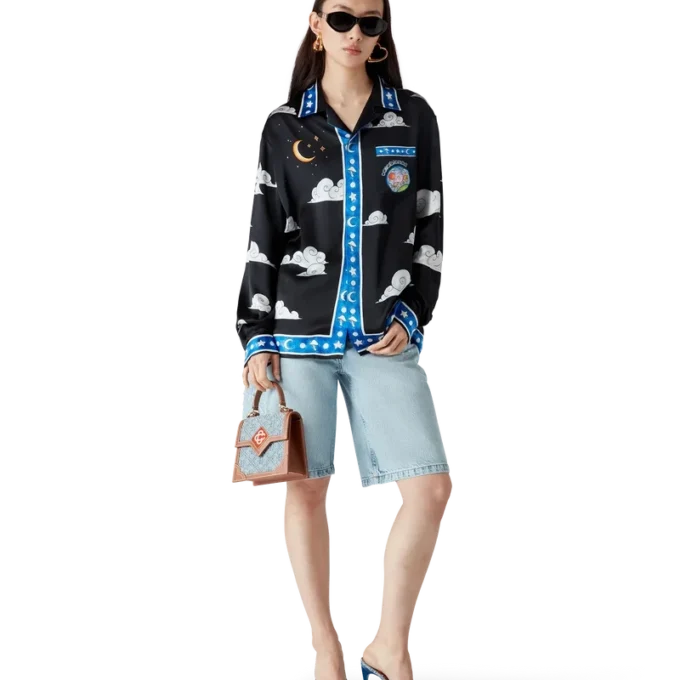 Camisas de seda de manga larga «The Four Elements»