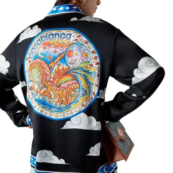 Camisas de seda de manga larga «The Four Elements»