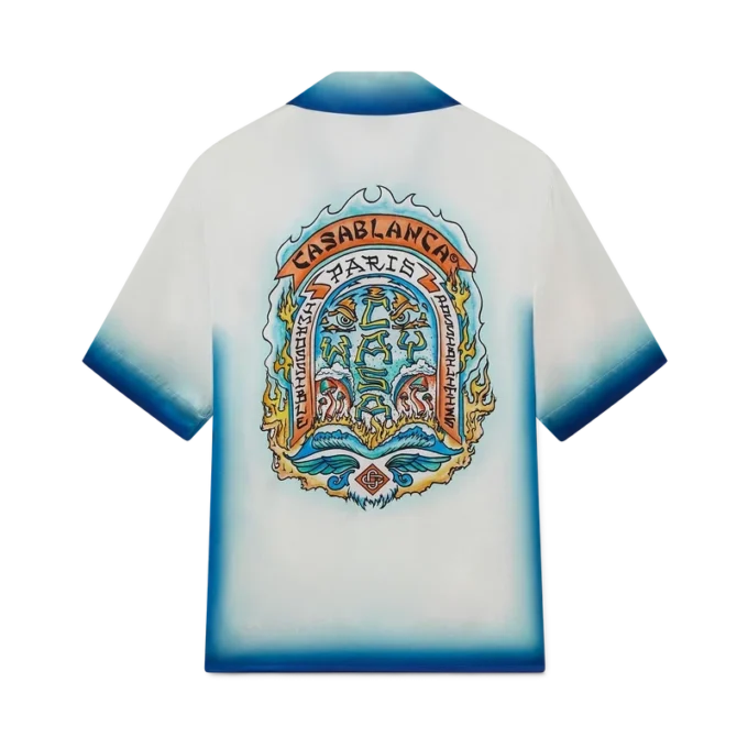 Camisas de seda de pantalones cortos Casa Way Skate