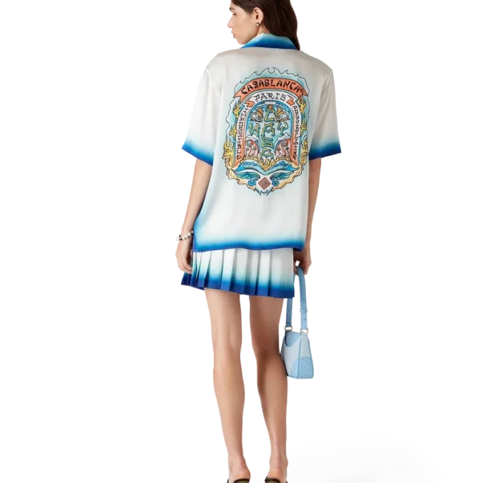 Camisas de seda de pantalones cortos Casa Way Skate