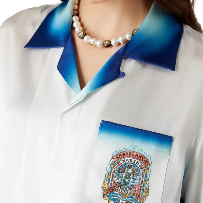 Camisas de seda de pantalones cortos Casa Way Skate