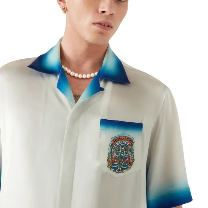 Camisas de seda de pantalones cortos Casa Way Skate