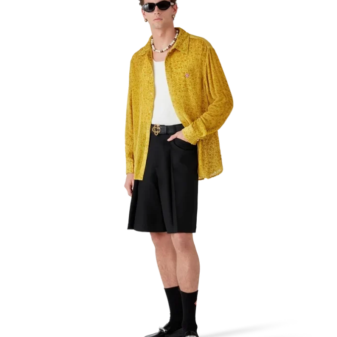 Camisas de seda Devora con estampado floral