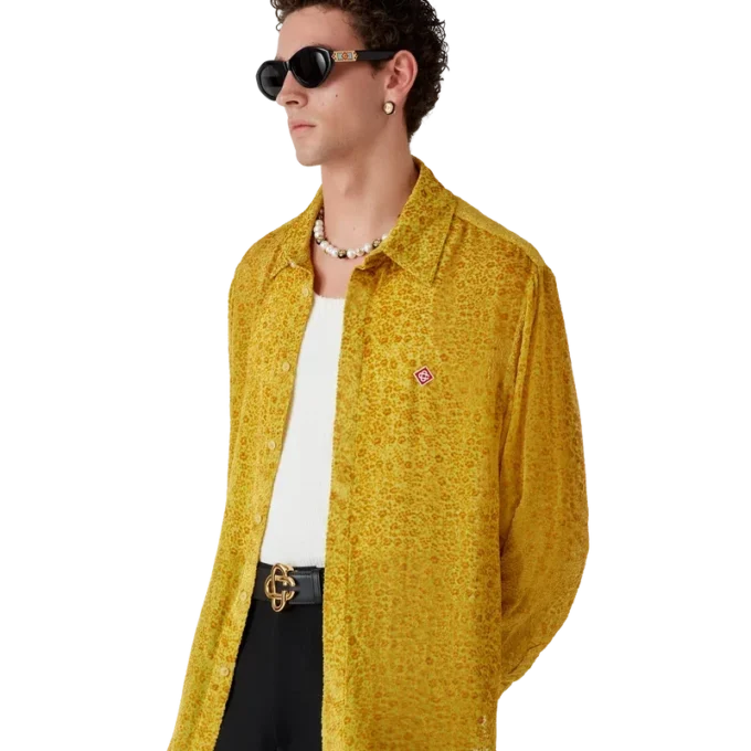 Camisas de seda Devora con estampado floral