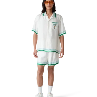 Camisa de seda de pantalón corto Metaphysical Tennis Icon