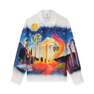 Camisas de seda «Midnight Acropolis»