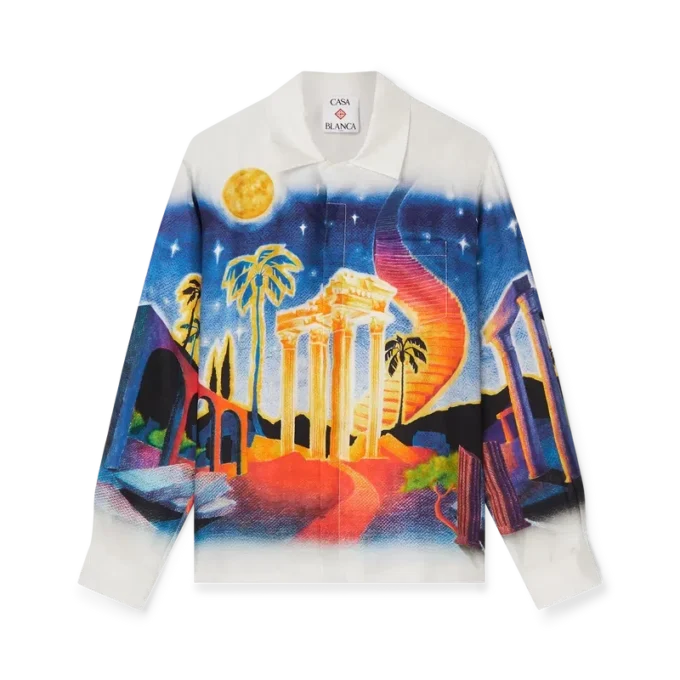 Camisas de seda «Midnight Acropolis»