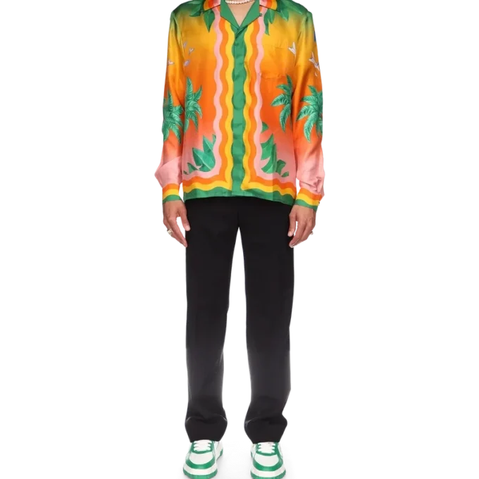 Camisas de seda Tennis Club En Fleur