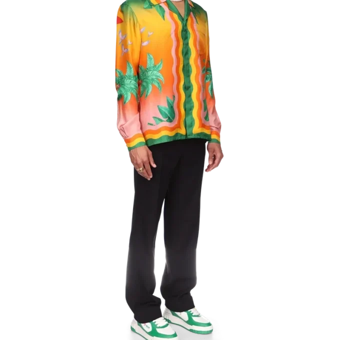 Camisas de seda Tennis Club En Fleur