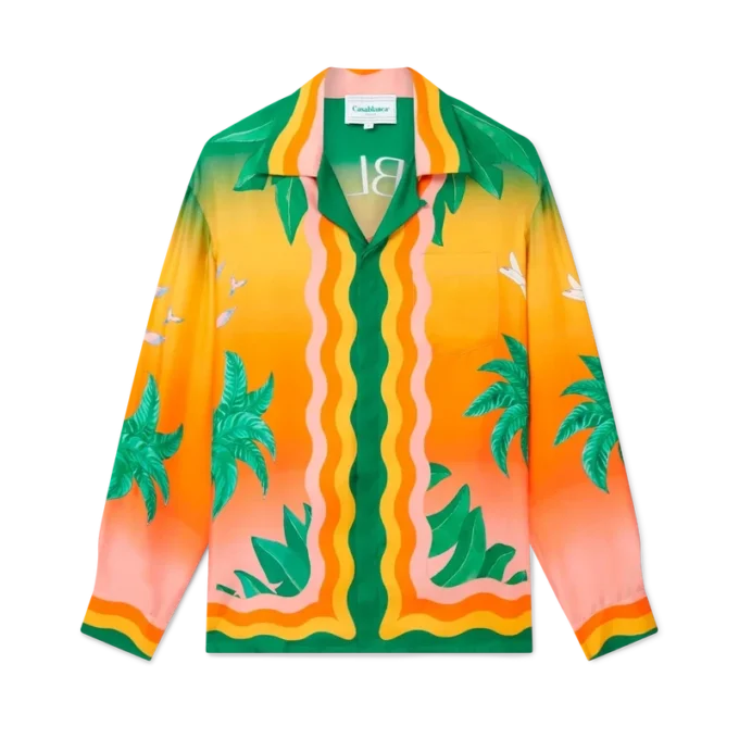 Camisas de seda Tennis Club En Fleur