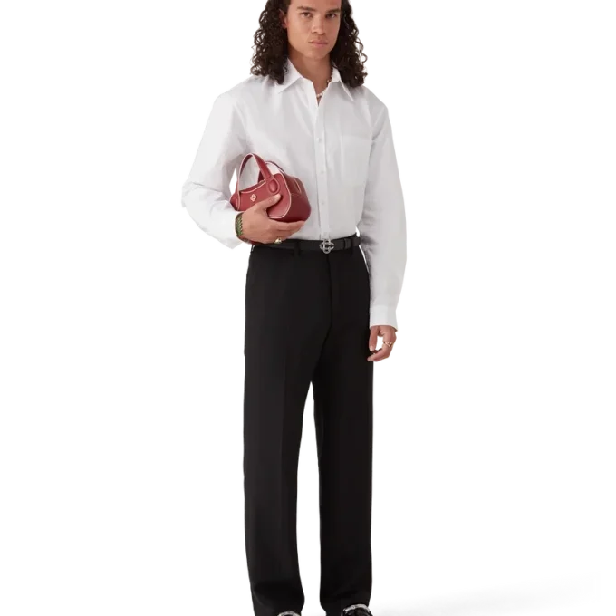 Camisas Oxford de jacquard de algodón con monograma