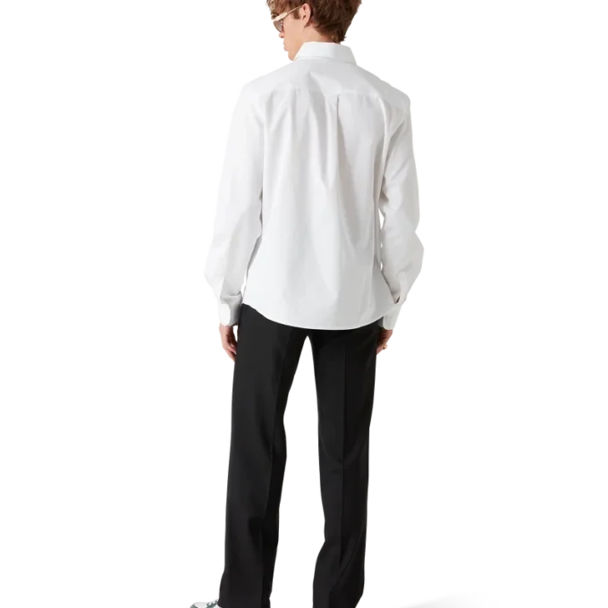 Camisas Oxford naranja bordadas