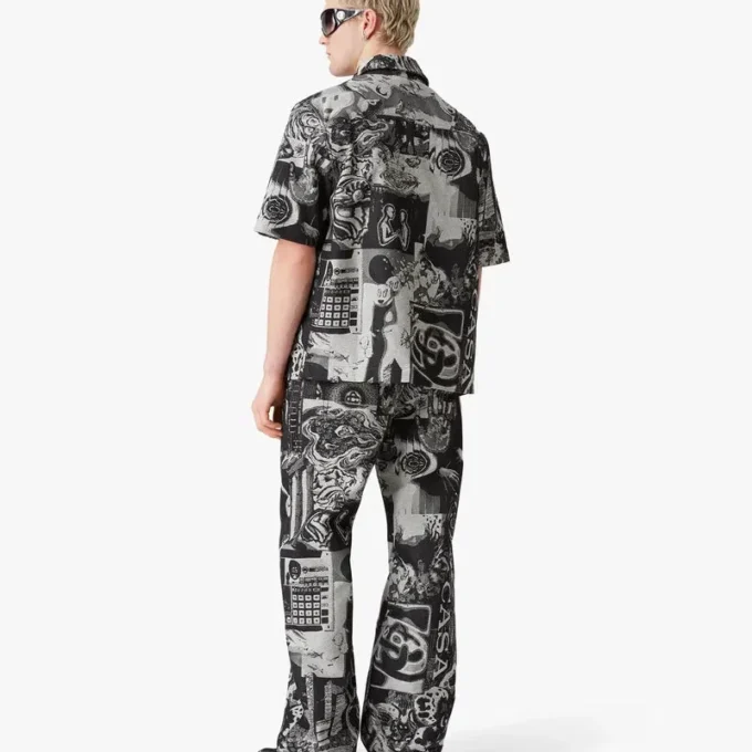 Camisas vaqueras de manga corta Rave Collage Camisas vaqueras de manga corta Rave Collage