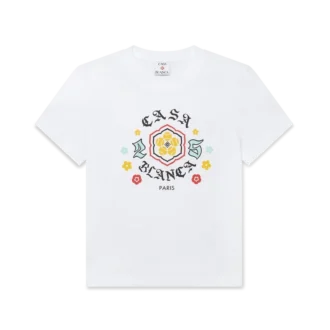 Camiseta ajustada de manga corta con emblema