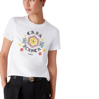 Camiseta ajustada de manga corta con emblema