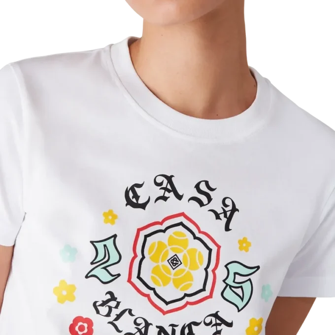 Camiseta ajustada de manga corta con emblema