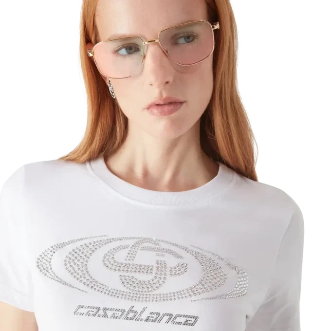 Camiseta ajustada de pantalón corto con el logotipo de Crystal Warped