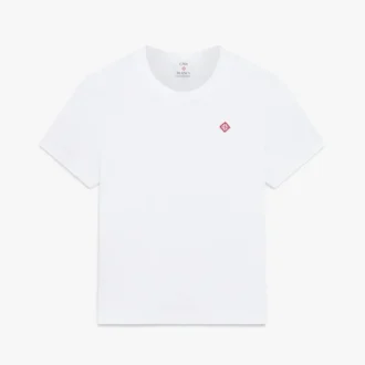 Camiseta ajustada de pantalón corto con parche bordado clásico