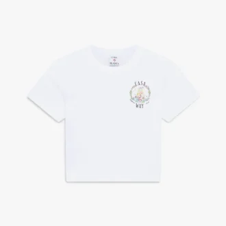 Camiseta blanca de pantalón corto para bebé Casa Way