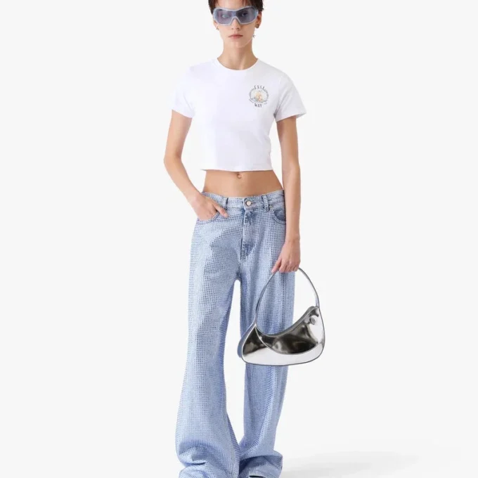 Camiseta blanca de pantalón corto para bebé Casa Way