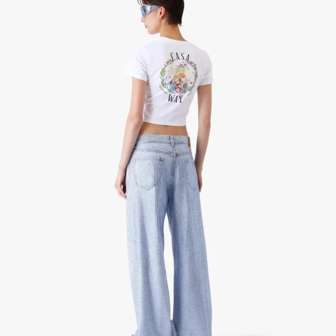 Camiseta blanca de pantalón corto para bebé Casa Way