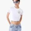 Camiseta blanca de pantalón corto para bebé Casa Way