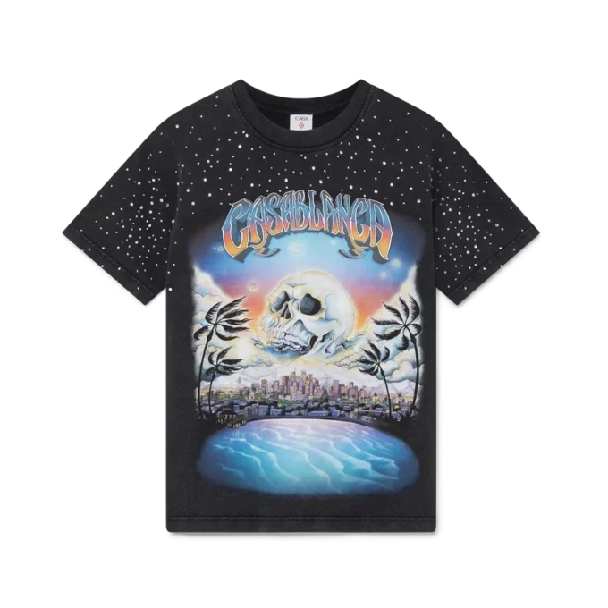 Camiseta con adornos de cristales de La Pramonition