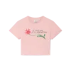 Camiseta corta con logotipo de orquídea Camiseta corta con logotipo de orquídea