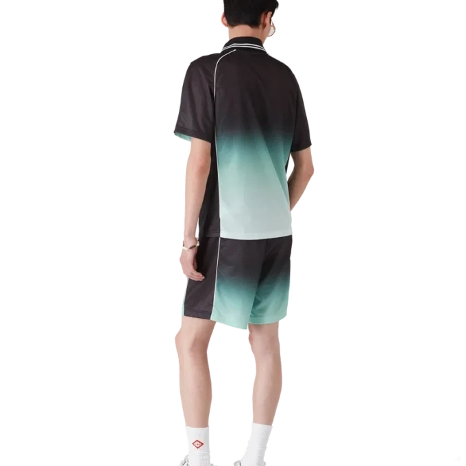 Camiseta de fútbol de pantalón corto con jacquard de monograma degradado