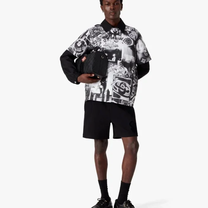 Camiseta de malla de manga corta Rave Collage